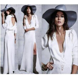 Stone Cold Fox Cream Silk Alabama Gown Sz 1/XS